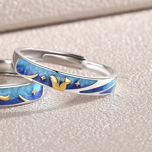 925 Sterling Silver Ring For Men And Women A Pair Of Small Design Ins Ring